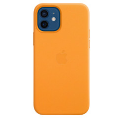 Funda MagSafe Cuero iPhone 12 Naranja
