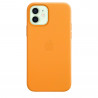 Funda MagSafe Cuero iPhone 12 Naranja