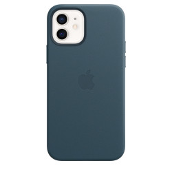 Funda MagSafe Cuero iPhone 12 Azul