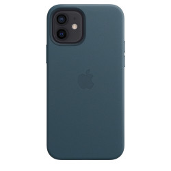 Funda MagSafe Cuero iPhone 12 Azul