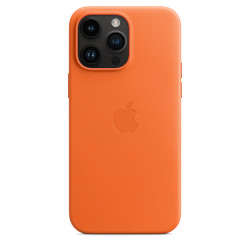 Funda Cuero iPhone 14 Pro Max Naranja
