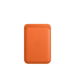 Cartera Cuero MagSafe iPhone Naranja