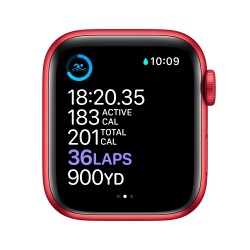 Watch 6 GPS Celular 40 Aluminio Rojo