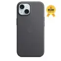 Funda tejido fino iPhone 15 negro