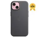 Funda tejido fino iPhone 15 negro
