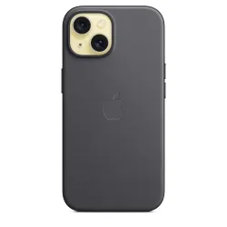 Funda tejido fino iPhone 15 negro 3