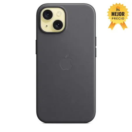 Funda tejido fino iPhone 15 negro
