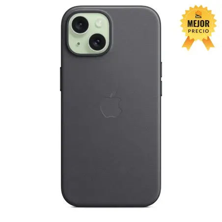 Funda tejido fino iPhone 15 negro