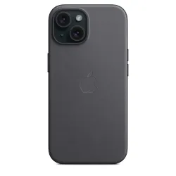 Funda tejido fino iPhone 15 negro 5