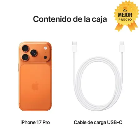 🤑Rebajas iPhone 17 Pro 512GB Naranja cósmico 
