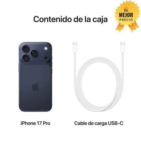 🤑Rebajas iPhone 17 Pro 512GB Azul oscuro 