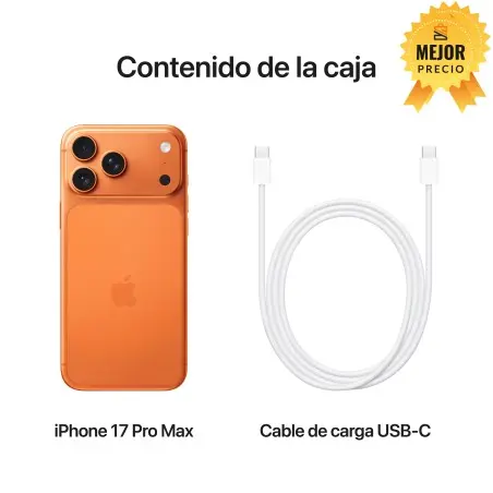 🤑Rebajas iPhone 17 Pro Max 1TB Naranja cósmico 
