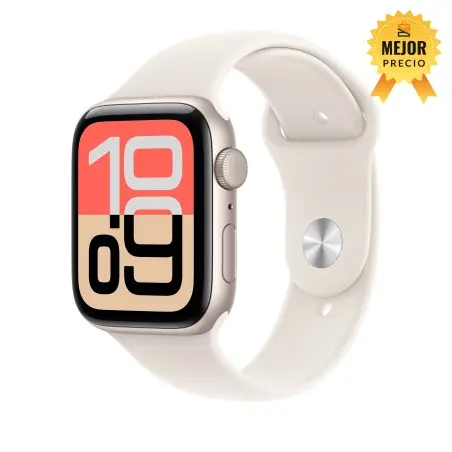 🤑Rebajas Watch SE 3 44 mm Cell Blanco estrella correa deportiva S/M 