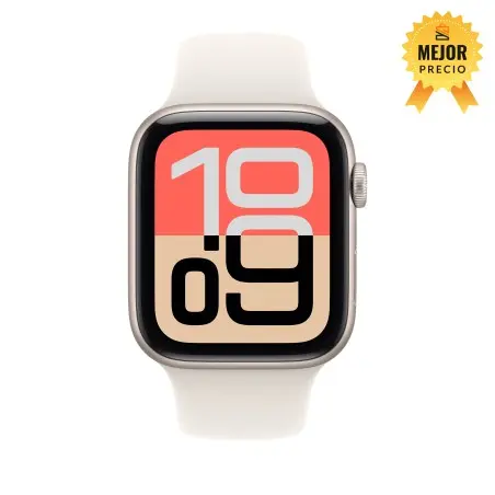 🤑Rebajas Watch SE 3 40 mm Cell Blanco estrella correa deportiva M/L 