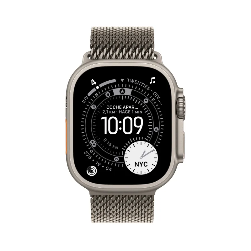 🤑Rebajas Watch Ultra 3 Cell 49mm Titanio Natural Correa Milanese L 