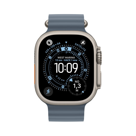 🤑Rebajas Watch Ultra 3 Cell 49mm Titanio Natural Correa ocean Azul náutico 