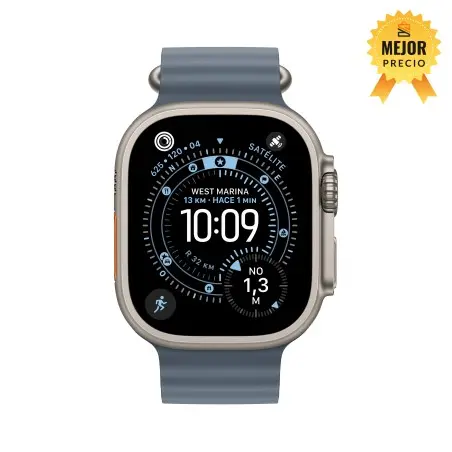 🤑Rebajas Watch Ultra 3 Cell 49mm Titanio Natural Correa ocean Azul náutico 
