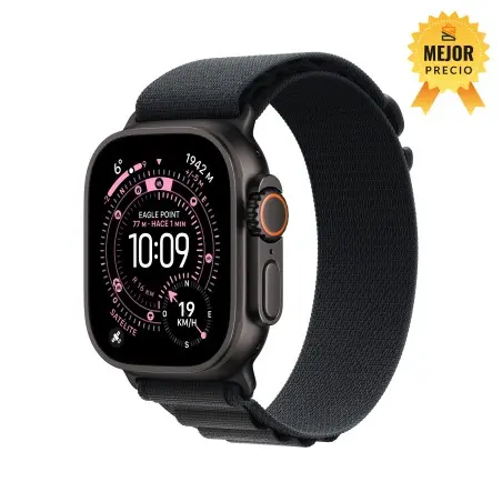 🤑Rebajas Watch Ultra 3 Cell 49mm Titanio Negro Correa loop alpine negro M 