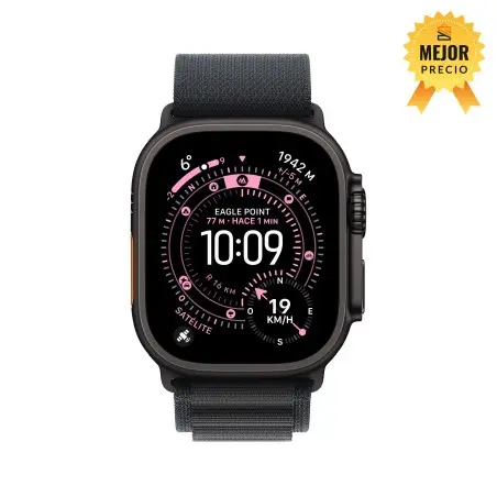 🤑Rebajas Watch Ultra 3 Cell 49mm Titanio Negro Correa loop alpine negro S 