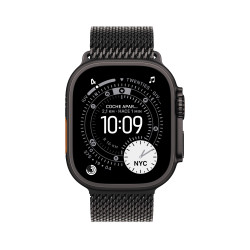 🤑Rebajas Watch Ultra 3 Cell 49mm Titanio Negro Correa Milanese Negra M 