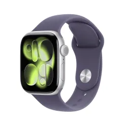 Watch 11 46 mm Plata Correa deportiva Niebla lila M/L 2