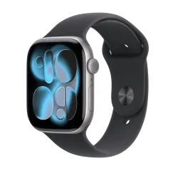 🤑Rebajas Watch 11 Cell 42mm Gris Espacial Correa deportiva negra S/M  2