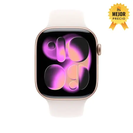 🤑Rebajas Watch 11 42 mm Oro rosa Correa blanco estrella S/M 