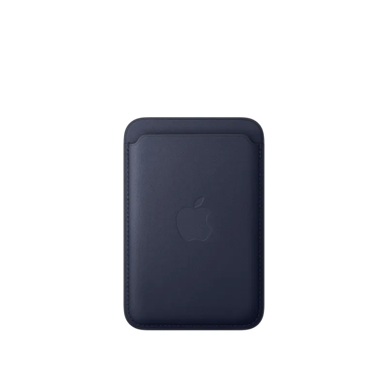 Cartera de trenzado fino con MagSafe para el iPhone Azul Marino