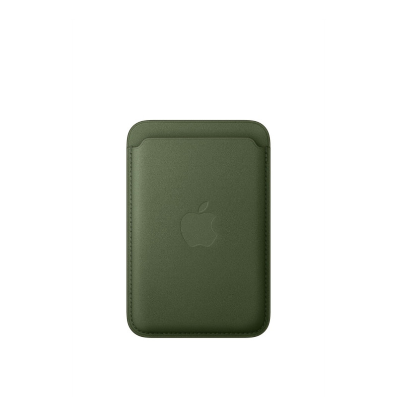 🤑Rebajas Cartera de trenzado fino con MagSafe para el iPhone Musgo 