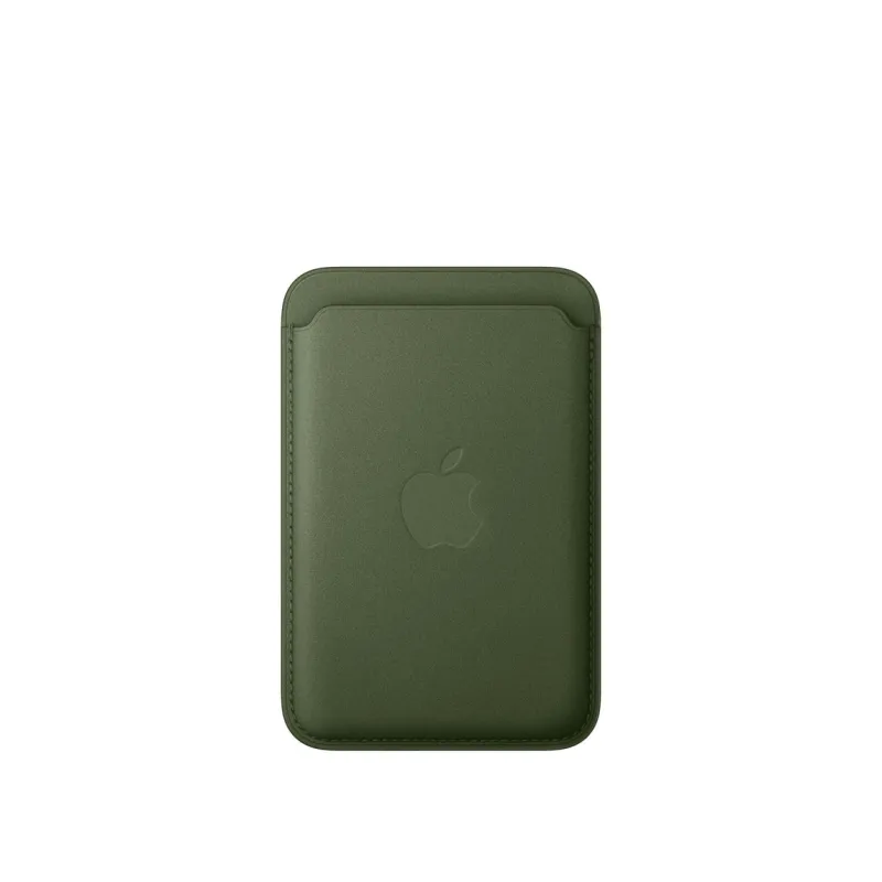 Cartera de trenzado fino con MagSafe para el iPhone Musgo
