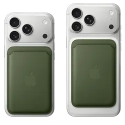 Cartera de trenzado fino con MagSafe para el iPhone Musgo 2