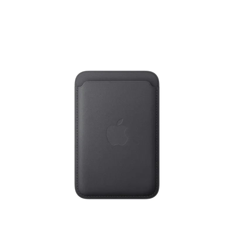 Cartera de trenzado fino con MagSafe para el iPhone Negro