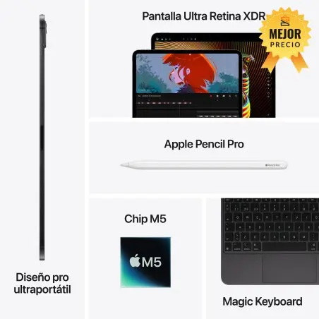 🤑Rebajas iPad Pro 11 M5 WIFI 256GB Negro Espacial 