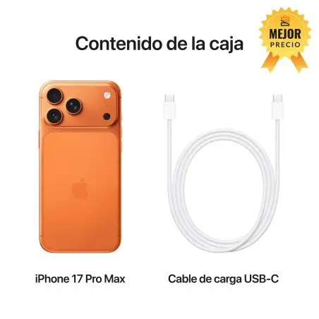 🤑Rebajas iPhone 17 Pro Max 512GB Naranja cósmico 