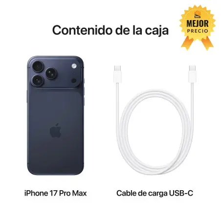 🤑Rebajas iPhone 17 Pro Max 512GB Azul oscuro 