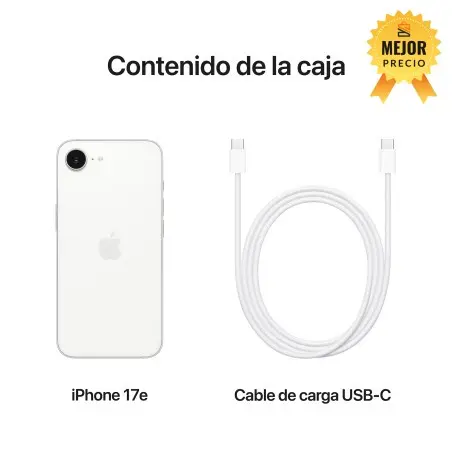 🤑Rebajas iPhone 17e 256GB Blanco 