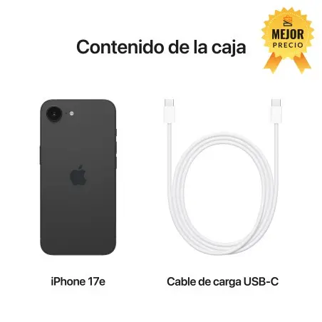🤑Rebajas iPhone 17e 512GB Negro 