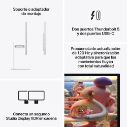 Studio Display XDR con vidrio estándar y soporte ajustable en inclinación y altura 8