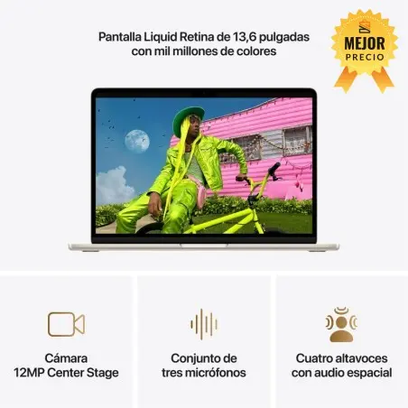 🤑Rebajas MacBook Air 13 M5 24GB 1TB Blanco estrella 