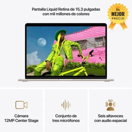 🤑Rebajas MacBook Air 15 M5 16GB 512GB Blanco estrella 
