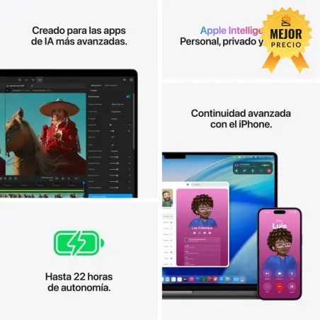 🤑Rebajas MacBook Pro 16 M5 Max 36GB 2TB Plata 