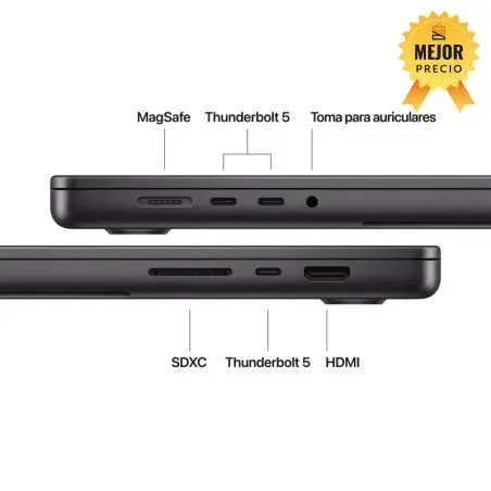 🤑Rebajas MacBook Pro 16 M5 Pro 48GB 1TB Negro espacial 