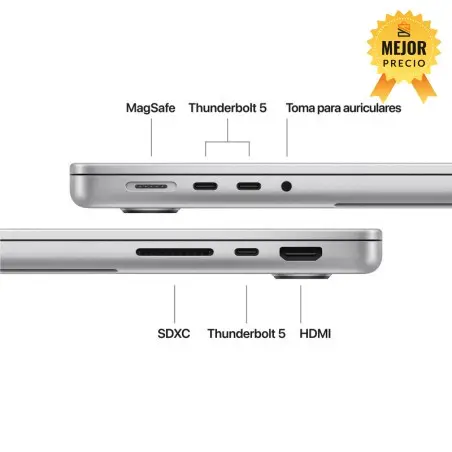 🤑Rebajas MacBook Pro 14 M5 32GB 1TB Plata 