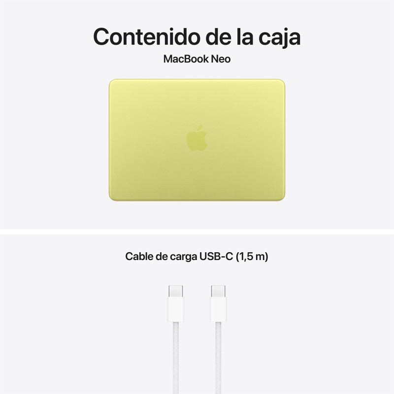 🤑Rebajas MacBook Neo A18 Pro 8GB 512GB Touch ID Cítrico 