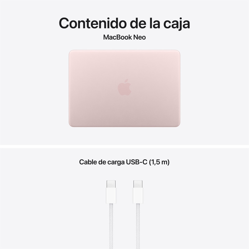 🤑Rebajas MacBook Neo A18 Pro 8GB 256GB Rosa nube 